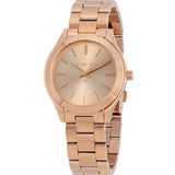 Michael Kors Slim Runway Rose Gold Dial Rose Gold Steel Strap Watch for Women - MK3513 Authentic Buy Shop Now