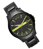 Armani Exchange Hampton Black Dial Black Steel Strap Watch For Men - AX2407 Authentic Buy Shop Now