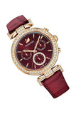 Swarovski Era Journey Red Dial Red Leather Strap Watch for Women - 5416701 Authentic Buy Shop Now