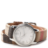 Burberry Utilitarian White Dial Multicolor Leather Strap Watch for Women - BU7849 Authentic Buy Shop Now