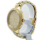 Michael Kors Slim Runway Crystals Gold Dial Gold Steel Strap Watch for Women - MK3632 Authentic Buy Shop Now