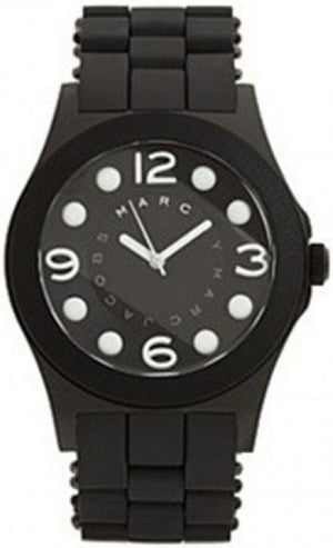 Marc Jacobs Pelly Black Dial Black Silicone Strap Watch for Women - MBM2507 Authentic Buy Shop Now