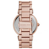 Michael Kors Caitlin Red Dial Rose Gold Stainless Steel Strap Watch for Women - MK3377 Authentic Buy Shop Now