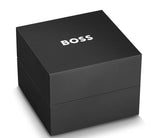 Hugo Boss Steer Chronograph Blue Dial Silver Steel Strap Watch For Men - 1514048 Authentic Buy Shop Now