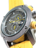 Burberry Sport Chronograph Grey Dial Yellow Rubber Strap Watch for Men - BU7712 Authentic Buy Shop Now