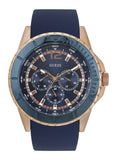 Guess Maverick Blue Dial Blue Rubber Strap Watch for Men - W0485G1 Authentic Buy Shop Now