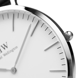Daniel Wellington Classic Glasgow White Dial Two Tone NATO Strap Unisex Watch - DW00100047 Authentic Buy Shop Now
