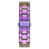 Guess Sparkler Silver Dial Purple Steel Strap Watch For Women - GW0111L5 Authentic Buy Shop Now