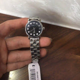 Marc Jacobs Blade Black Dial Silver Steel Strap Watch for Women - MBM8672 Authentic Buy Shop Now