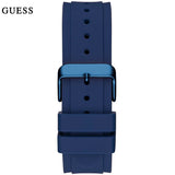 Guess Legacy Blue Dial Blue Rubber Strap Watch for Men - W1049G7 Authentic Buy Shop Now