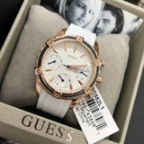 Guess Catalina White Dial White Silicon Strap Watch For Women - W0562L1 Authentic Buy Shop Now