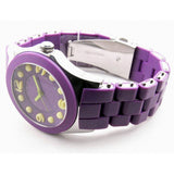 Marc Jacobs Pelly Purple Dial Purple Silicone Strap Watch for Women - MBM2515 Authentic Buy Shop Now