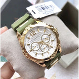 Guess Interpid 2 Golden Dial Two Tone Silicon Strap Watch For Women - W0325L5 Authentic Buy Shop Now