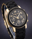 Michael Kors Runway Black Dial Black Silicone Strap Watch for Women - MK5191 Authentic Buy Shop Now