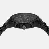 Michael Kors Hutton Chronograph Black Dial Black Steel Strap Watch For Men - MK9089 Authentic Buy Shop Now