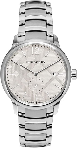 Burberry The Classic Silver Dial Silver Steel Strap Watch for Men - BU10004 Authentic Buy Shop Now