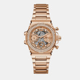 Guess Fusion Chronograph Rose Gold Dial Rose Gold Steel Strap Watch for Women - GW0552L3 Authentic Buy Shop Now