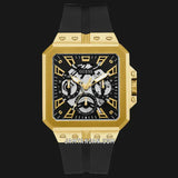 Guess Leo Multifunction Black Dial Black Silicone Strap Watch For Men - GW0637G2 Authentic Buy Shop Now