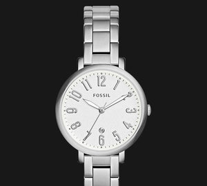 Fossil Jacqueline White Dial Silver Steel Strap Watch for Women - ES3969 Authentic Buy Shop Now