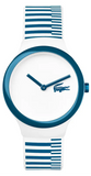 Lacoste Goa White Dial Two Tone Silicone Strap Watch for Men - 2020118 Authentic Buy Shop Now