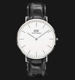 Daniel Wellington Classic Reading White Dial Black Leather Strap Watch For Men - DW00100028 Authentic Buy Shop Now