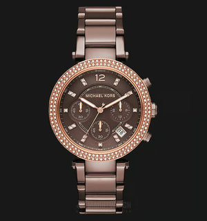 Michael Kors Parker Analog Quartz Brown Dial Brown Steel Strap Watch For Women - MK6378 Authentic Buy Shop Now