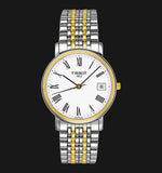 Tissot T Classic Desire White Dial Two Tone Watch For Men - T52.2.481.13 Authentic Buy Shop Now