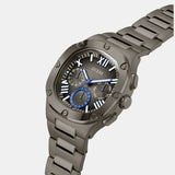 Guess Headliner Quartz Black Dial Grey Steel Strap Watch For Men - GW0572G5 Authentic Buy Shop Now