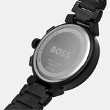 Hugo Boss One Chronograph Black Dial Black Steel Strap Watch For Men - 1514001 Authentic Buy Shop Now