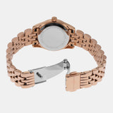 Michael Kors Lexington Three Hand Rose Gold Dial Rose Gold Steel Strap Watch For Women - MK4739 Authentic Buy Shop Now