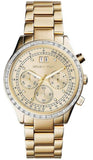 Michael Kors Brinkley Diamonds Gold Dial Gold Steel Strap Watch for Women - MK6187 Authentic Buy Shop Now