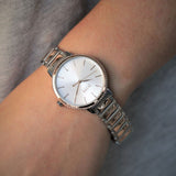 Hugo Boss Signature Silver Dial Two Tone Steel Strap Watch for Women - 1502567 Authentic Buy Shop Now