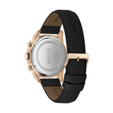 Hugo Boss Skymaster Chronograph Blue Dial Black Leather Strap Watch for Men - 1513783 Authentic Buy Shop Now