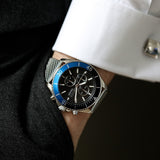 Hugo Boss Ocean Edition Black Dial Silver Mesh Strap Watch for Men - 1513742 Authentic Buy Shop Now