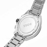 Hugo Boss Intensity Chronograph Black Dial Silver Steel Strap Watch For Men - 1513680 Authentic Buy Shop Now