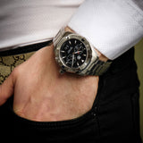 Tag Heuer Aquaracer Chronograph Black Dial Silver Steel Strap Watch for Men - CAY1110.BA0927 Authentic Buy Shop Now