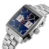 Tag Heuer Monaco Automatic Chronograph Blue Dial Silver Steel Strap Watch for Men - CBL2111.BA0644 Authentic Buy Shop Now