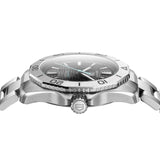 Tag Heuer Aquaracer Professional 200 Solargraph Quartz Black Dial Silver Steel Strap Watch for Men - WBP1114.BA0000 Authentic Buy Shop Now