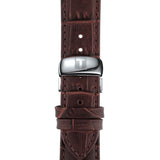 Tissot T Classic Tradition White Dial Brown Leather Strap Watch For Men - T063.610.16.037.00 Authentic Buy Shop Now