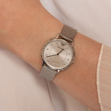 Emporio Armani Kappa Silver Dial Silver Mesh Bracelet Watch For Women - AR11128 Authentic Buy Shop Now