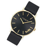Coach Perry Black Dial Black Leather Strap Watch for Women - 14503333 Authentic Buy Shop Now
