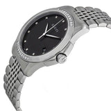 Gucci G Timeless Diamonds Black Dial Silver Steel Strap Watch For Women - YA126408 Authentic Buy Shop Now