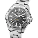 Tag Heuer Aquaracer Calibre 5 Grey Dial Silver Steel Strap Watch for Men - WBD2113.BA0928 Authentic Buy Shop Now
