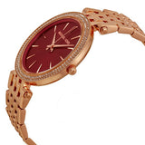 Michael Kors Darci Red DIal Rose Gold Stainless Steel Strap Watch for Women - MK3378 Authentic Buy Shop Now