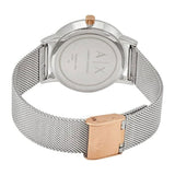 Armani Exchange Lola Analog White Dial Silver Mesh Strap Watch For Women - AX5537 Authentic Buy Shop Now