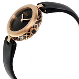 Gucci Diamantissima Quartz Black Dial Black Leather Strap Watch for Women - YA141501 Authentic Buy Shop Now