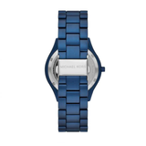 Michael Kors Slim Runway Quartz Blue Dial Blue Steel Strap Watch For Women - MK4503 Authentic Buy Shop Now