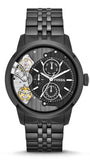 Fossil Townsman Mechanical Black Dial Black Steel Strap Watch for Men - ME1136 Authentic Buy Shop Now