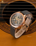 Fossil Suitor Mechanical Grey Dial Grey Leather Strap Watch for Women - BQ3265 Authentic Buy Shop Now