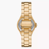 Michael Kors Lennox Quartz Black Dial Gold Steel Strap Watch For Women - MK7404 Authentic Buy Shop Now